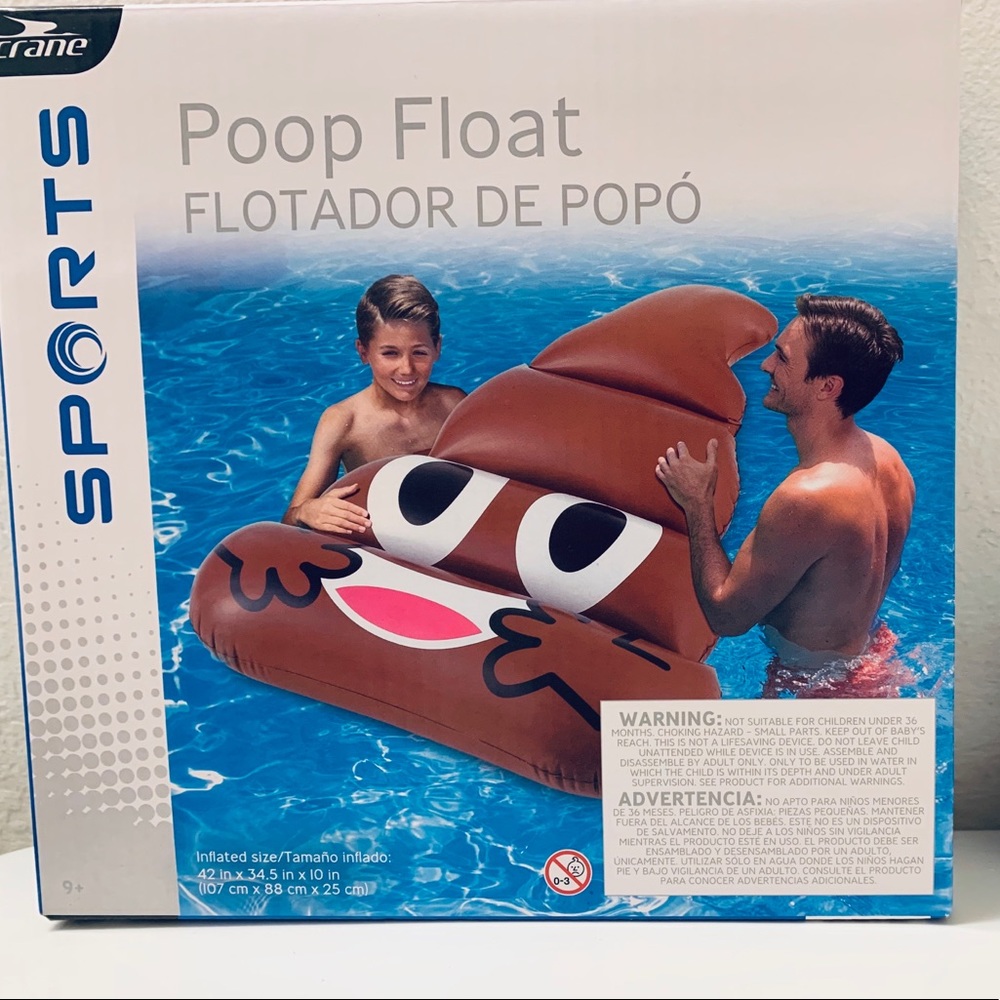 Emoji float poop summer pool floaters swim bikini